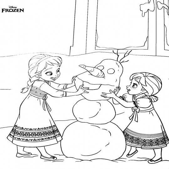 Anna Elsa en Olaf