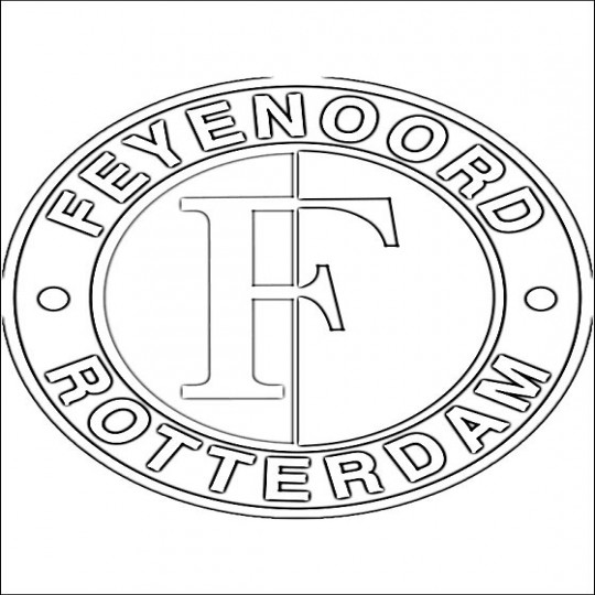 Feyenoord logo kleurplaat