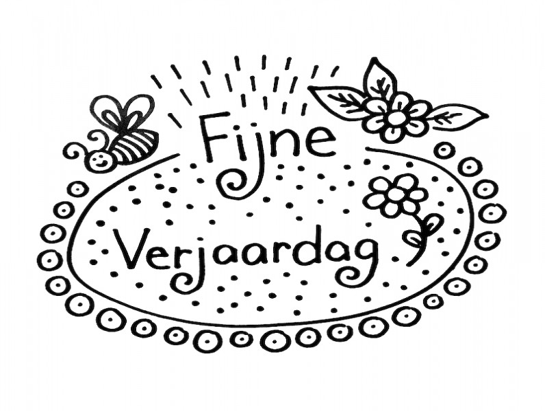 Fijne verjaardag