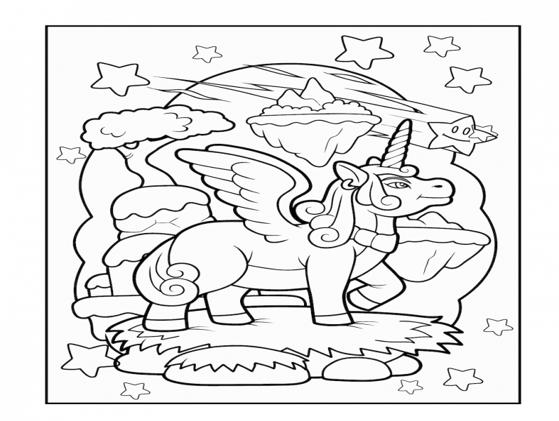 Kleurplaat eenhoorn 35