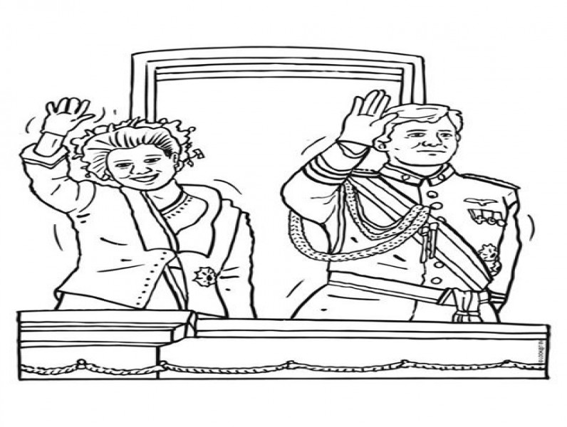 Kleurplaat koningsdag 3