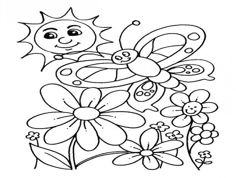 Kleurplaat lente 16