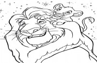 Kleurplaat lion king01