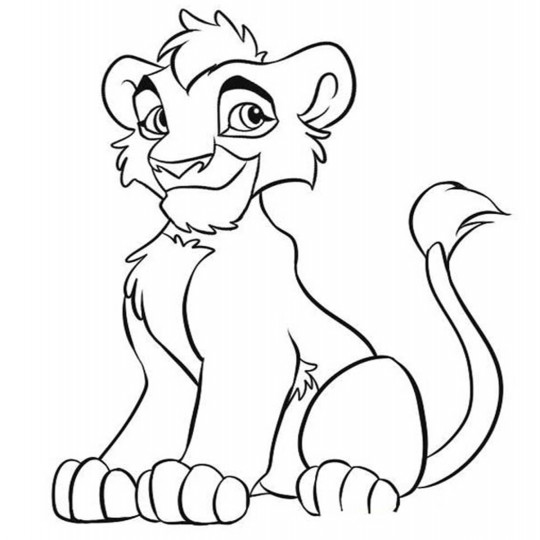 Kleurplaat lion king11