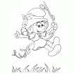 Kleurplaat smurfen 4
