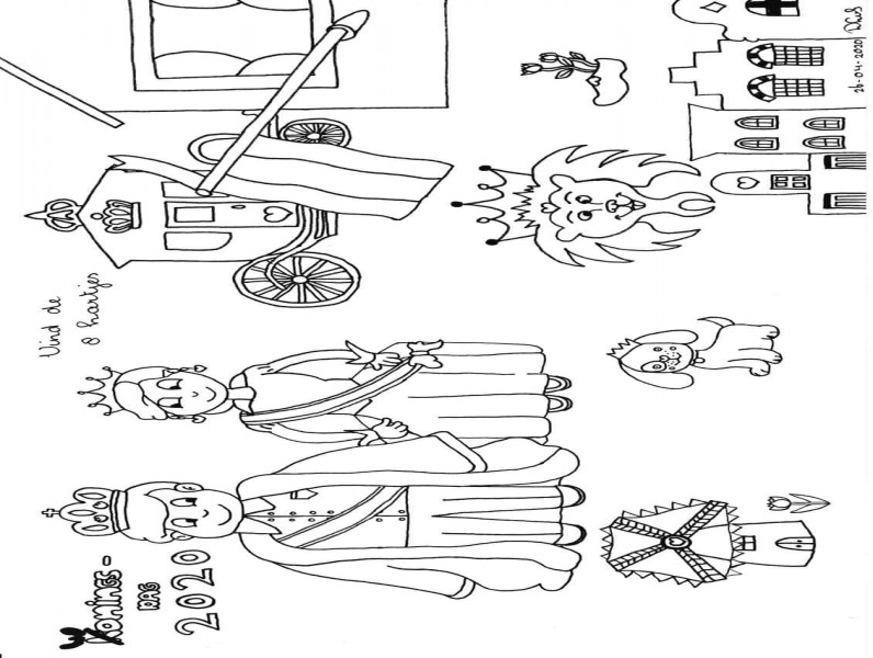 Kleurplaat zoek de hartjes koningsdag woningsdag