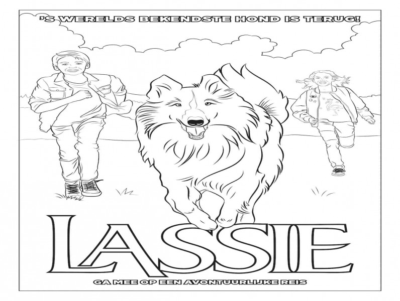 Lassie film 2020 kleurplaat