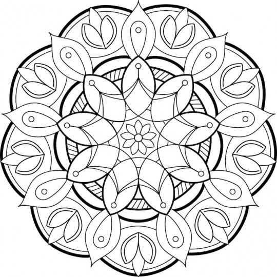 Mandala met bloemen