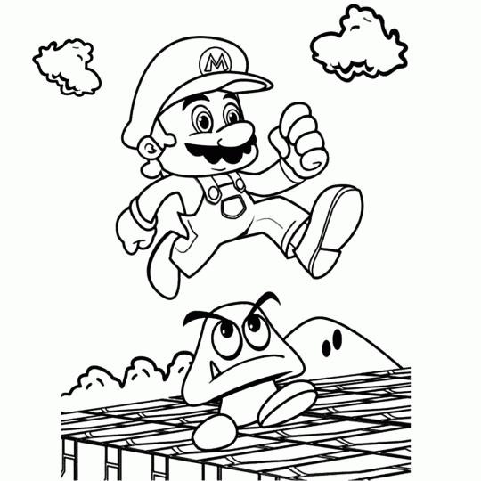 Mario kleurplaten 13