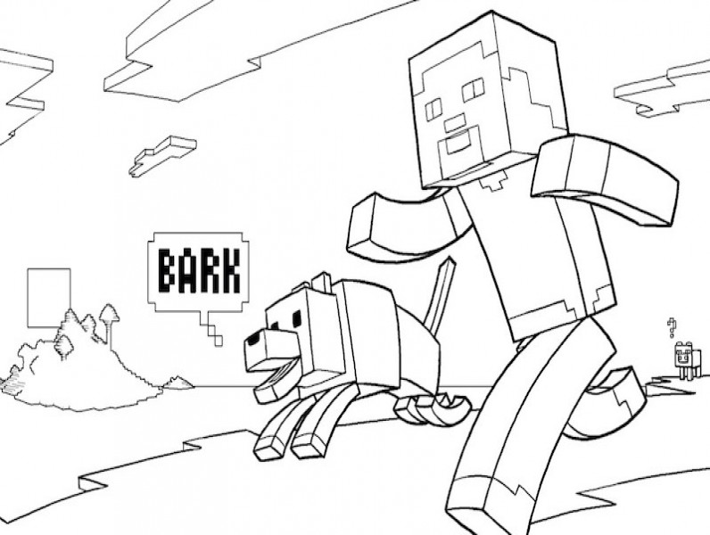 Minecraft kleurplaat 24