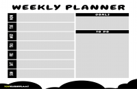 Printable weekplanner en