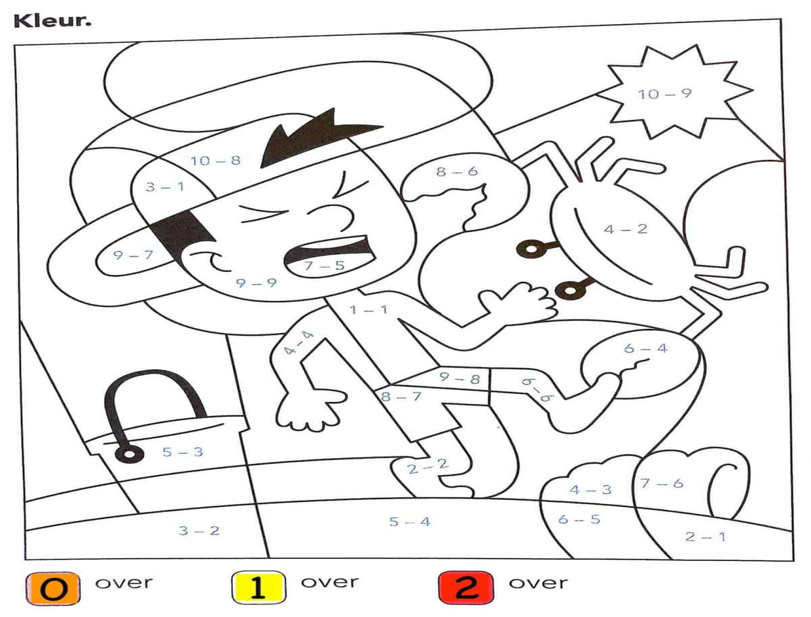 Rekenkleurplaat groep 3