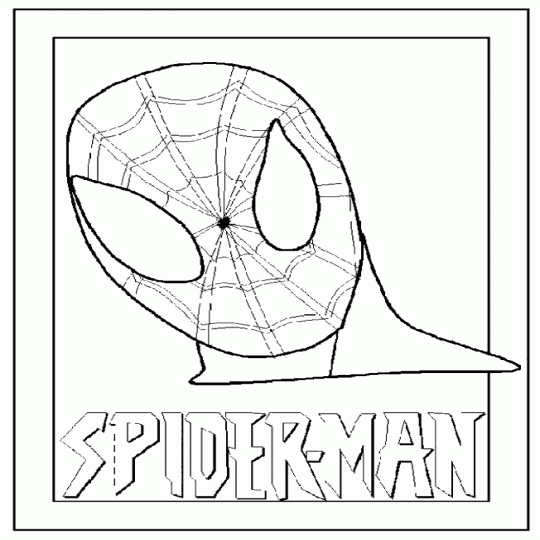 Spiderman kleurplaten 1