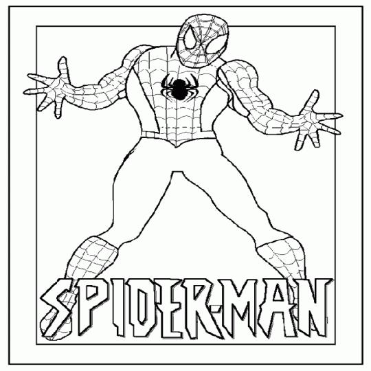Spiderman kleurplaten 4