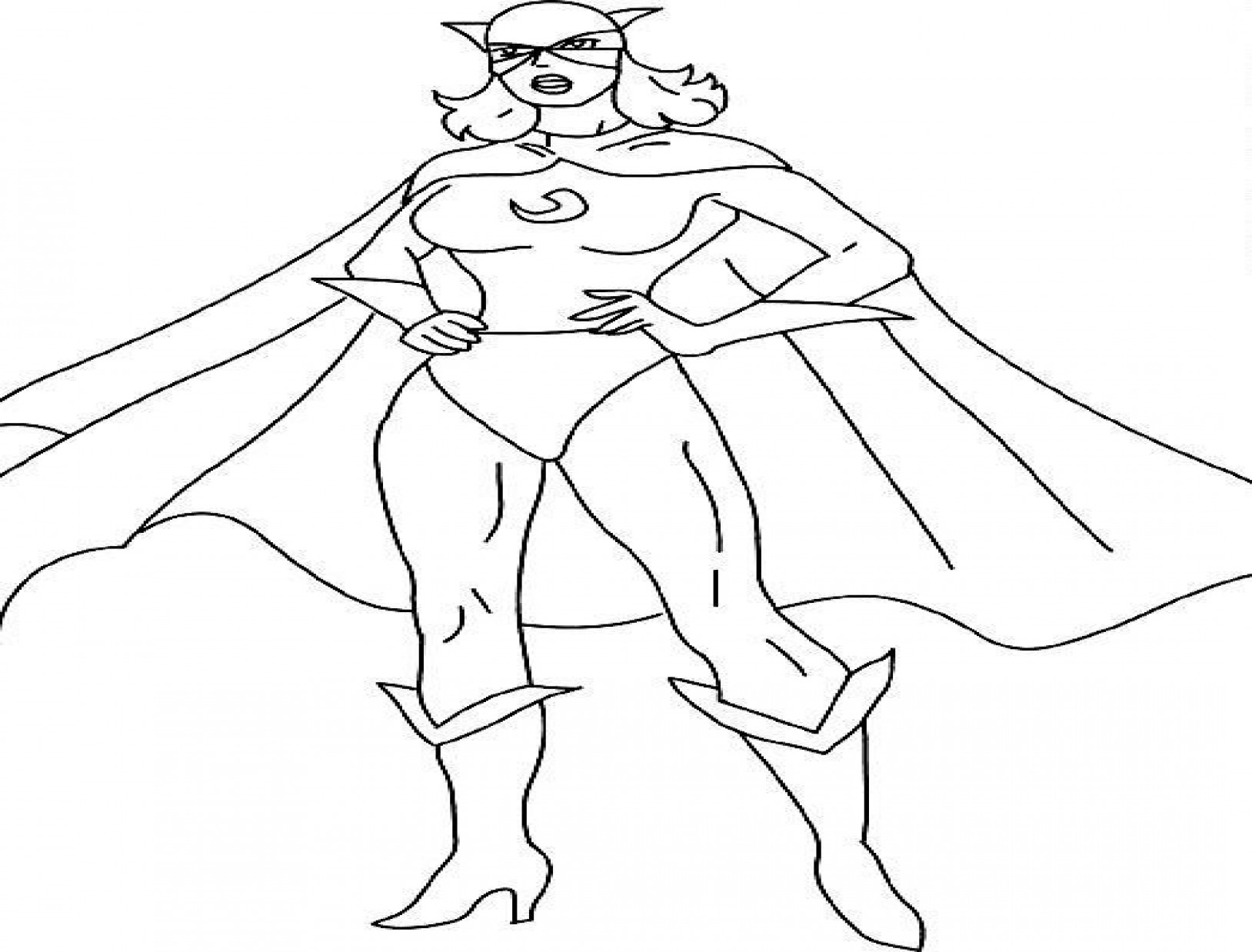 Superhelden kleurplaat 11