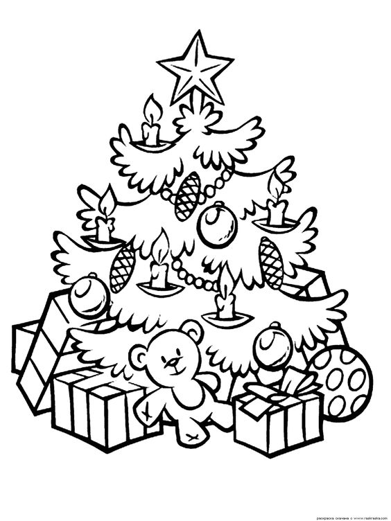 Kerstboom tekening