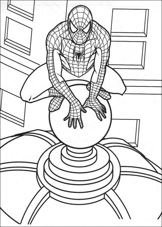 Spiderman kleurplaten 18