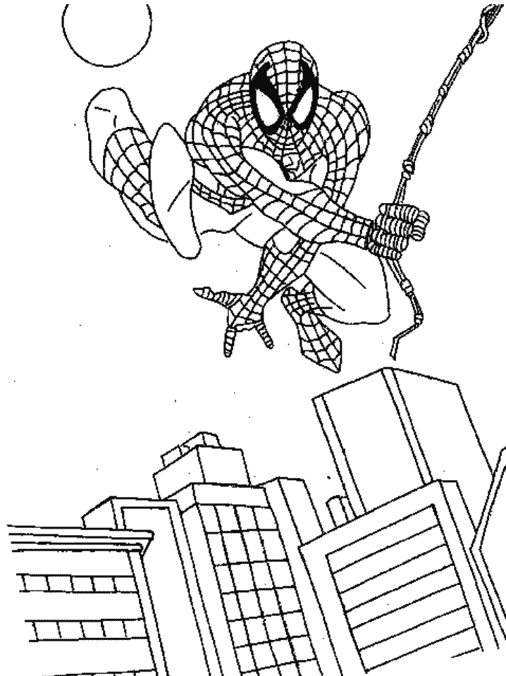 Spiderman kleurplaten 19