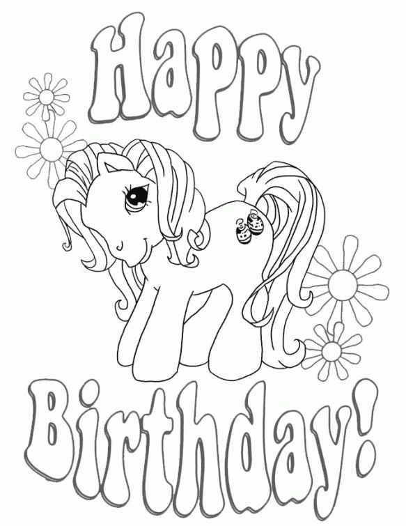 Happy birthday, little pony